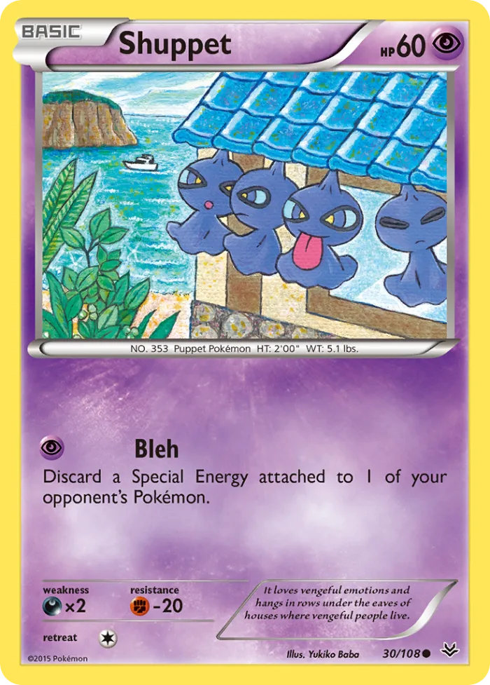 Shuppet #30 Roaring Skies Pokemon card