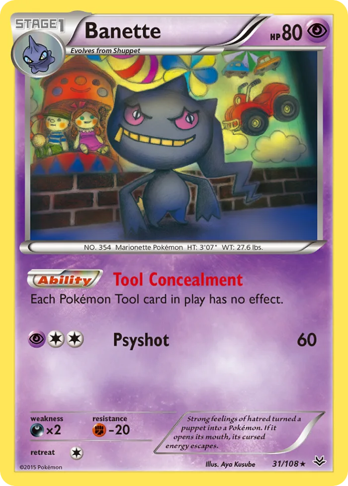Banette #31 Roaring Skies Pokemon card