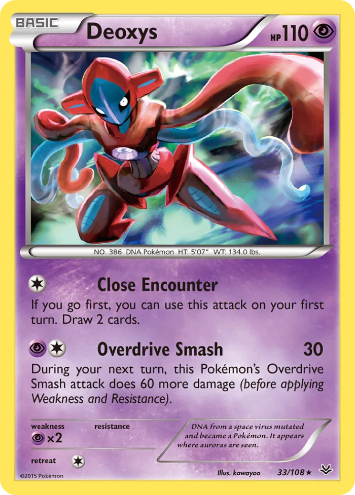 Deoxys #33 Roaring Skies Pokemon card