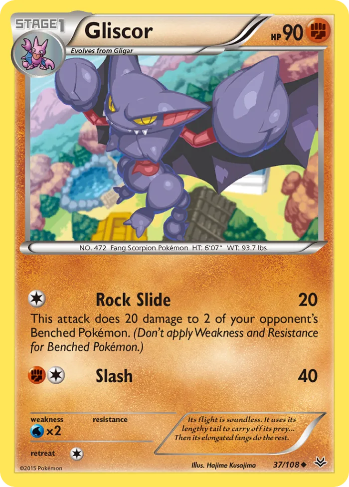 Gliscor #37 Roaring Skies Pokemon card