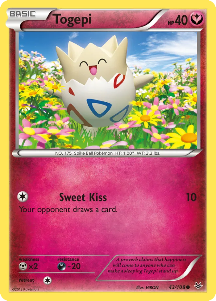 Togepi #43 Roaring Skies Pokemon card