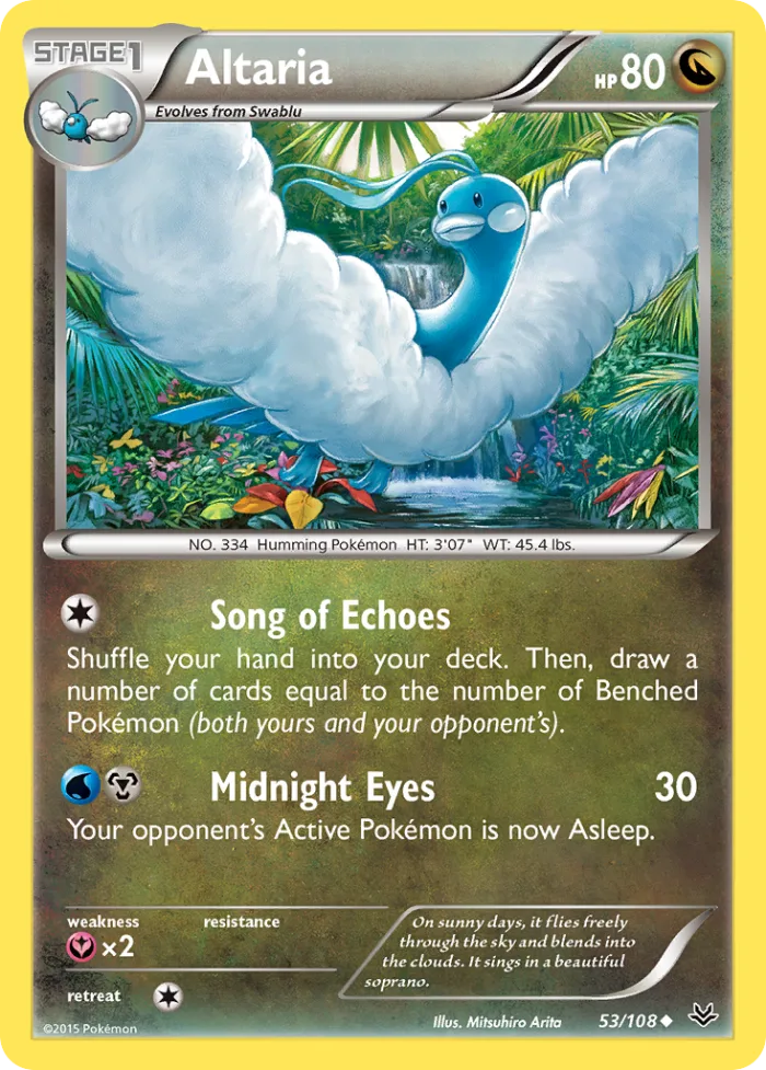 Altaria #53 Roaring Skies Pokemon card