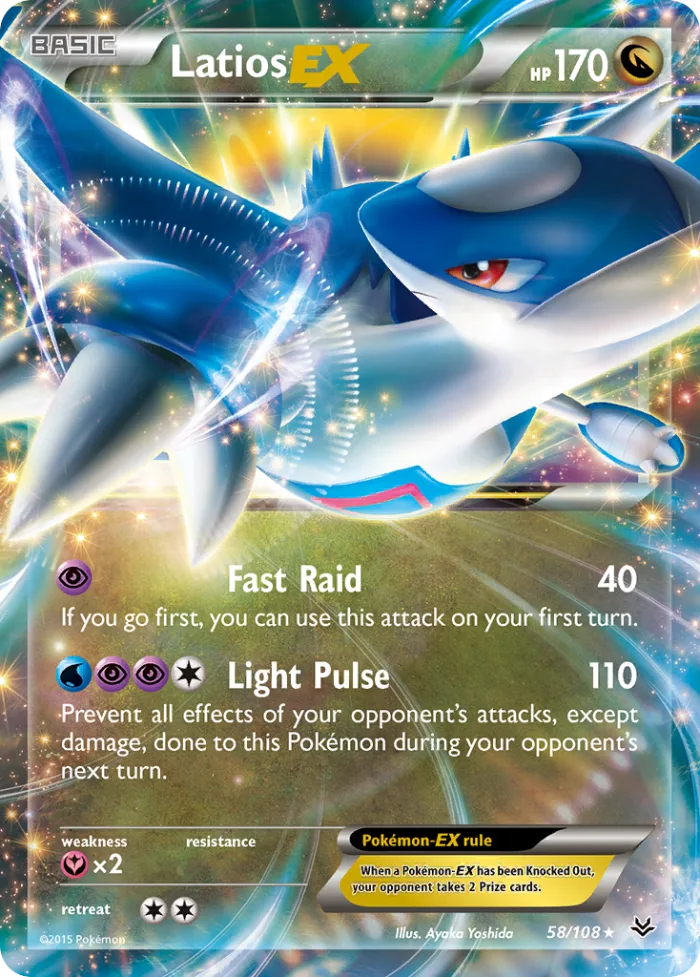 Latios-EX #58 Roaring Skies Pokemon card