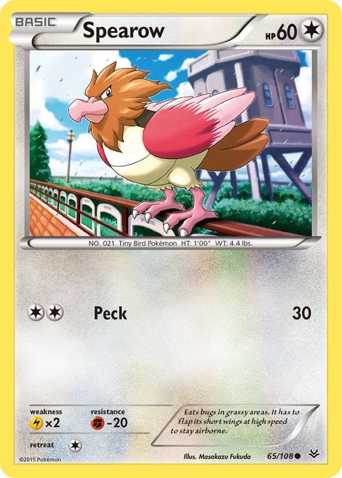 Spearow #65 Roaring Skies Pokemon card