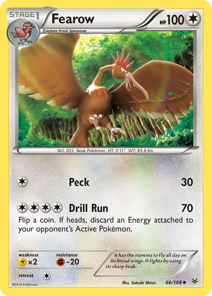 Fearow #66 Roaring Skies Pokemon card