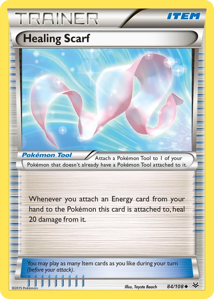 Healing Scarf #84 Roaring Skies Pokemon card