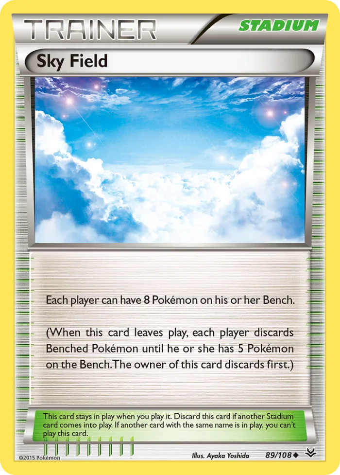 Sky Field #89 Roaring Skies Pokemon card
