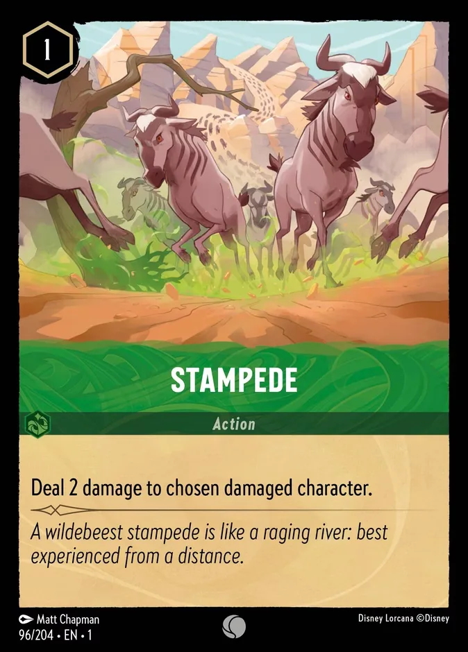 Stampede #96 The First Chapter Disney Lorcana card