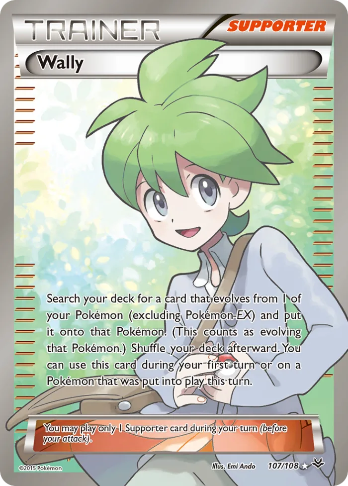 Wally #107 Roaring Skies Pokemon card