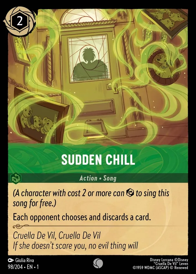 Sudden Chill #98 The First Chapter Disney Lorcana card