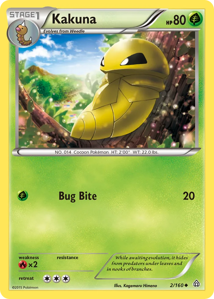 Kakuna #2 Primal Clash Pokemon card
