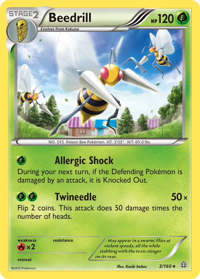 Beedrill #3 Primal Clash Pokemon card