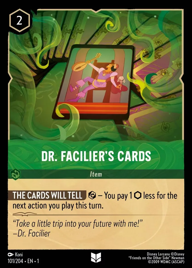 Dr. Facilier's Cards #101 The First Chapter Disney Lorcana card