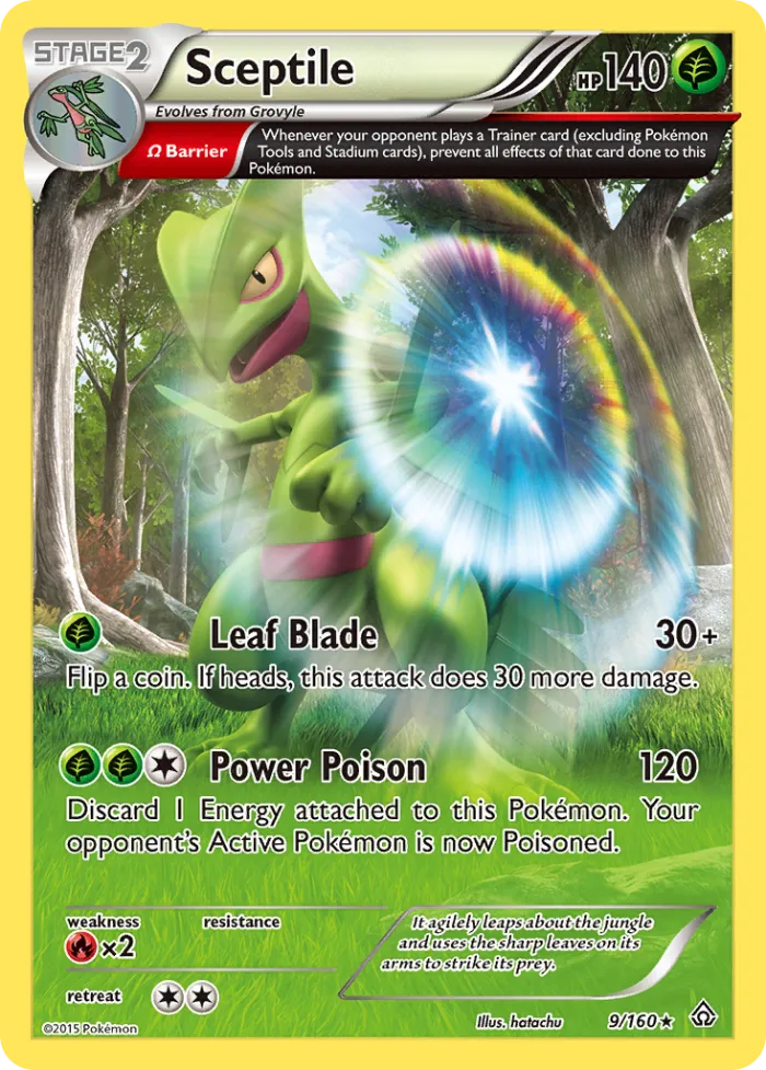 Sceptile #9 Primal Clash Pokemon card