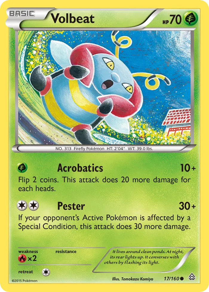 Volbeat #17 Primal Clash Pokemon card