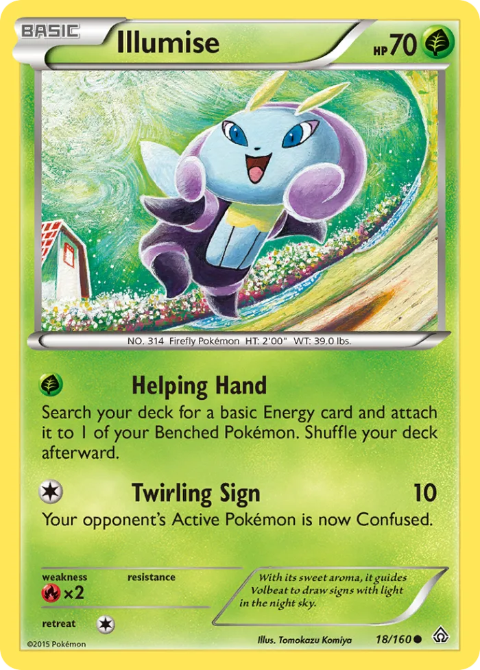 Illumise #18 Primal Clash Pokemon card