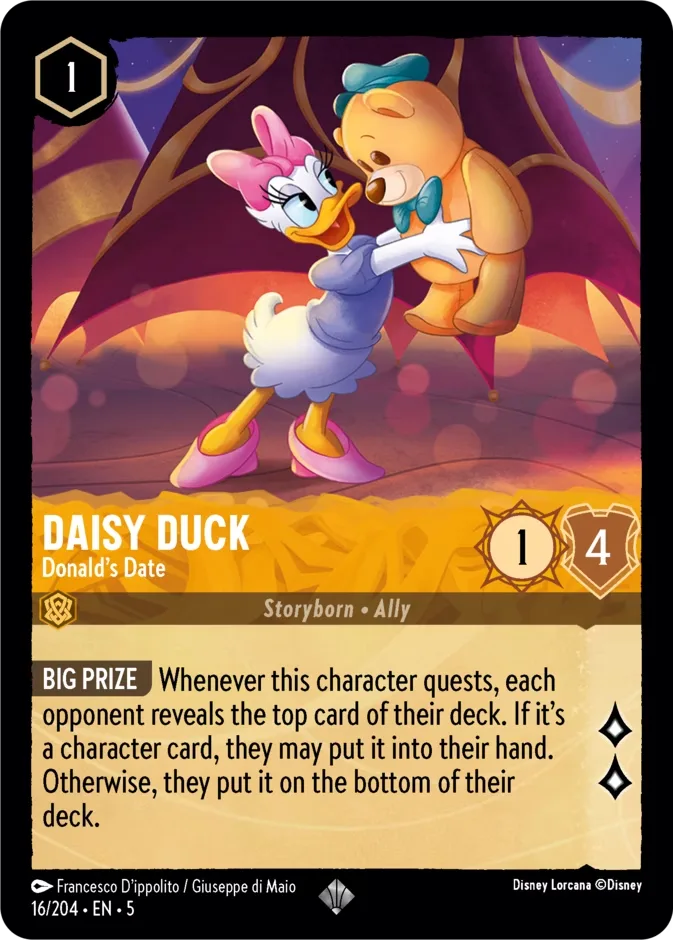Daisy Duck #16 Shimmering Skies Disney Lorcana card