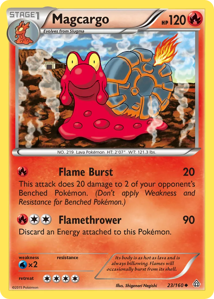 Magcargo #23 Primal Clash Pokemon card