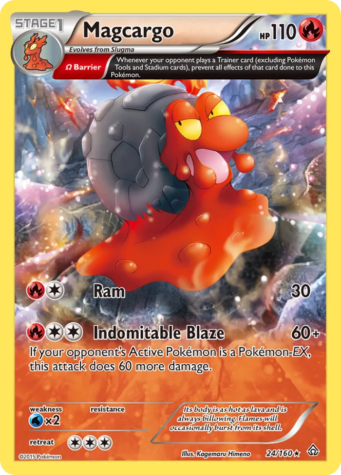 Magcargo #24 Primal Clash Pokemon card