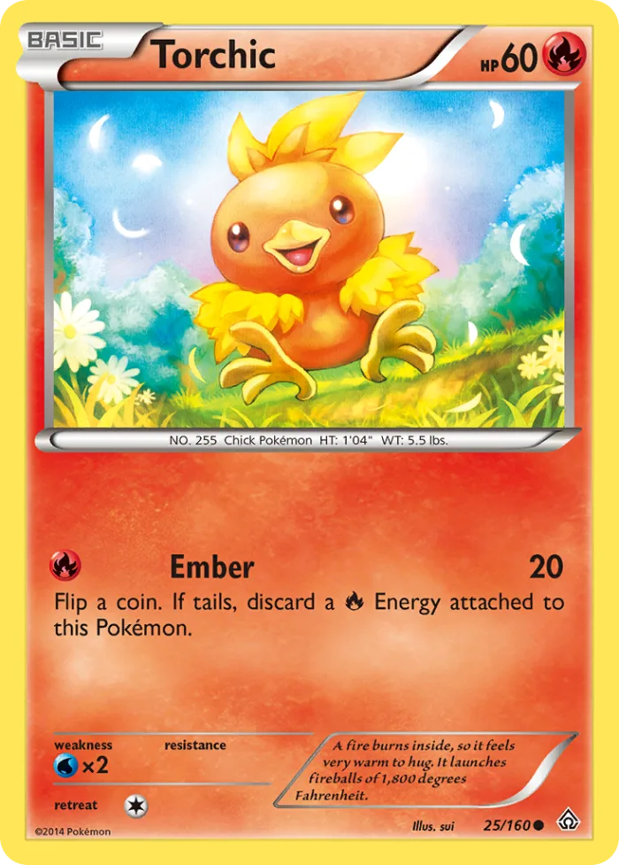Torchic #25 Primal Clash Pokemon card