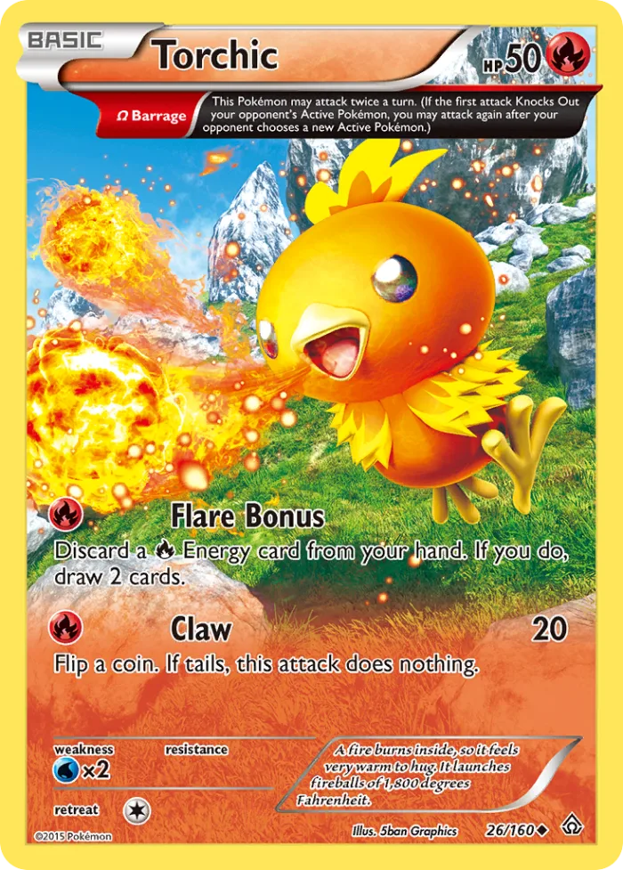 Torchic #26 Primal Clash Pokemon card