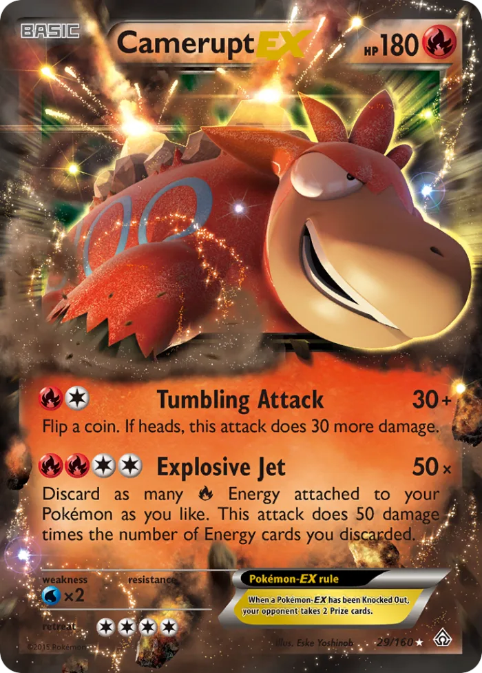 Camerupt-EX #29 Primal Clash Pokemon card