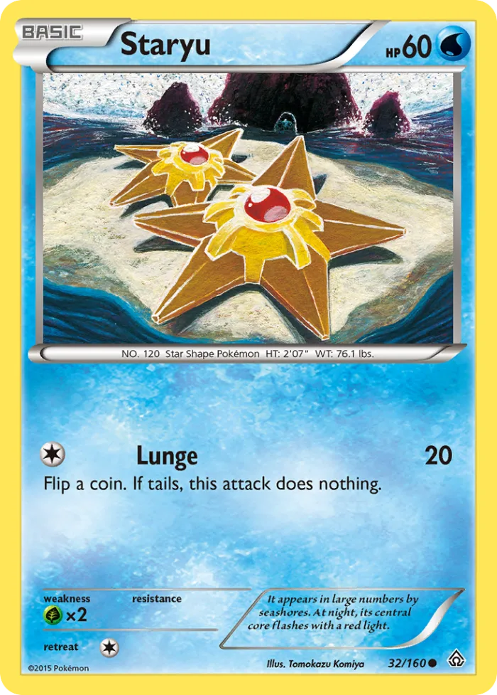 Staryu #32 Primal Clash Pokemon card