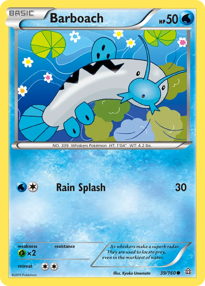 Barboach #39 Primal Clash Pokemon card