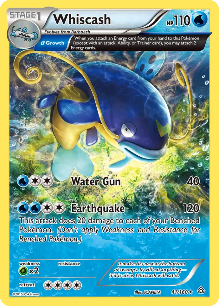 Whiscash #41 Primal Clash Pokemon card