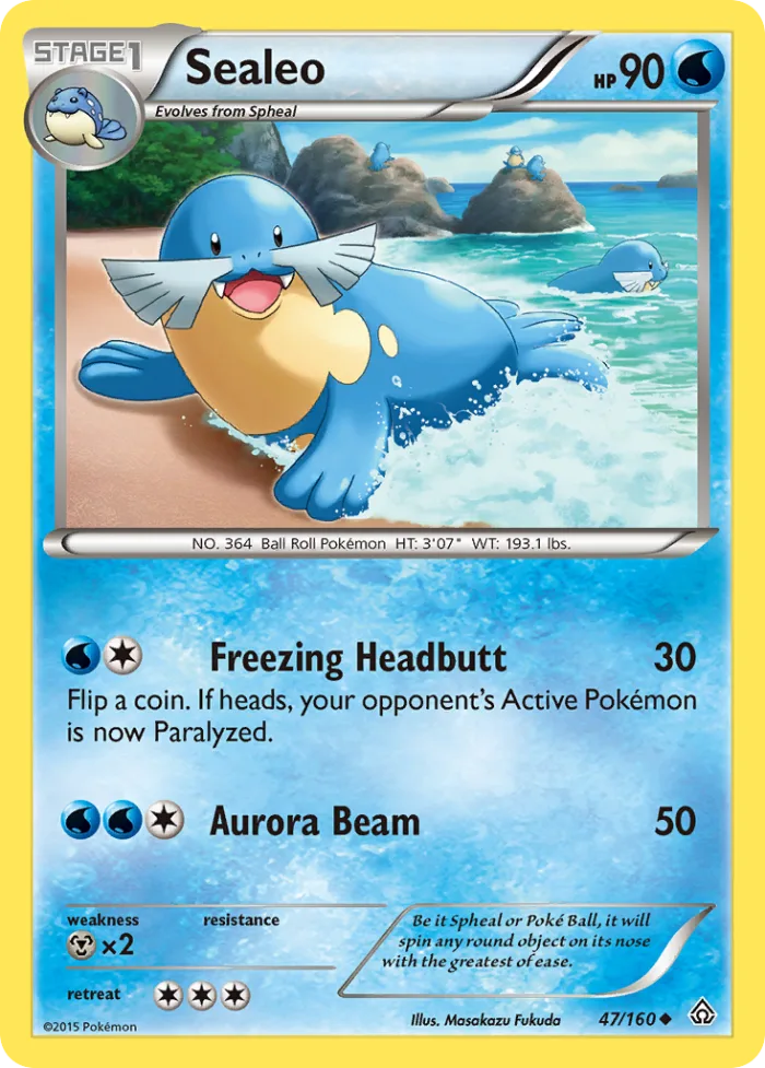 Sealeo #47 Primal Clash Pokemon card