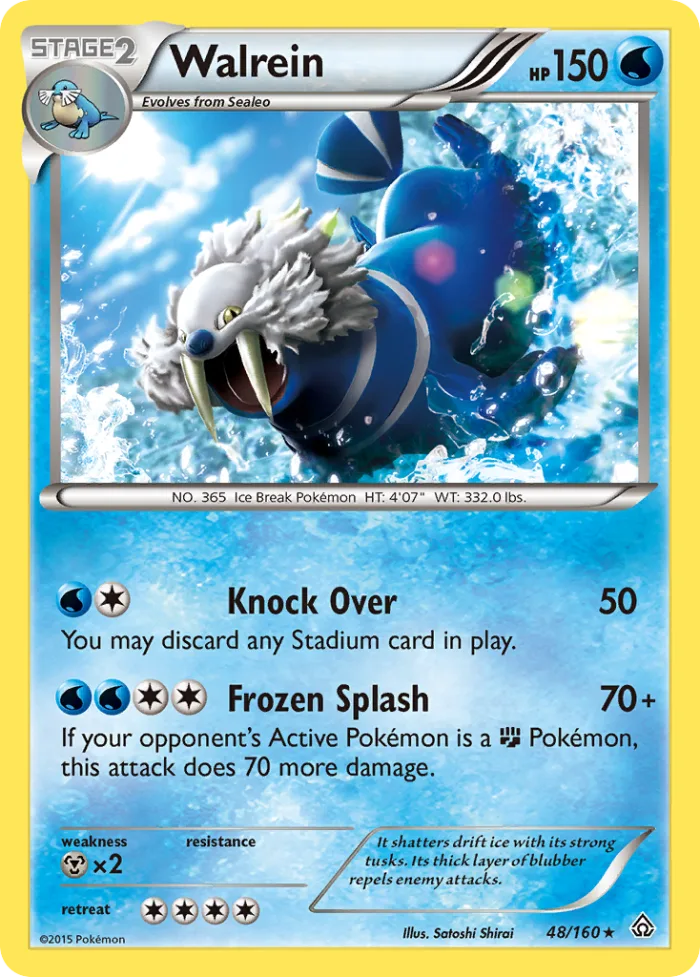Walrein #48 Primal Clash Pokemon card