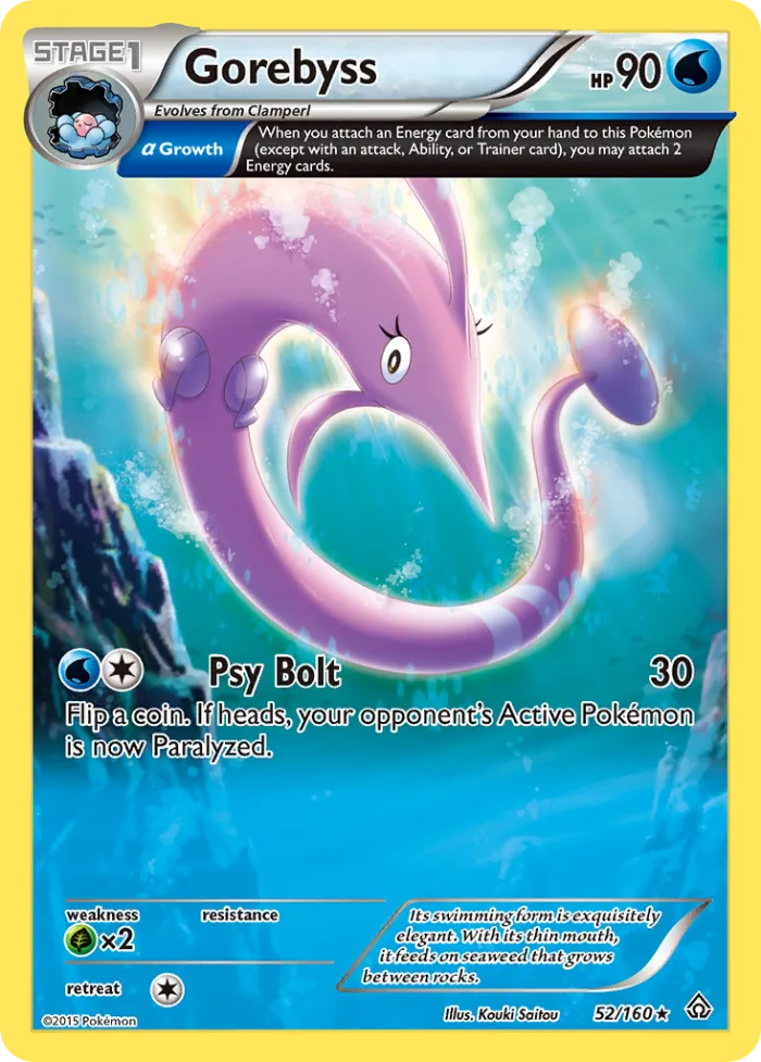 Gorebyss #52 Primal Clash Pokemon card