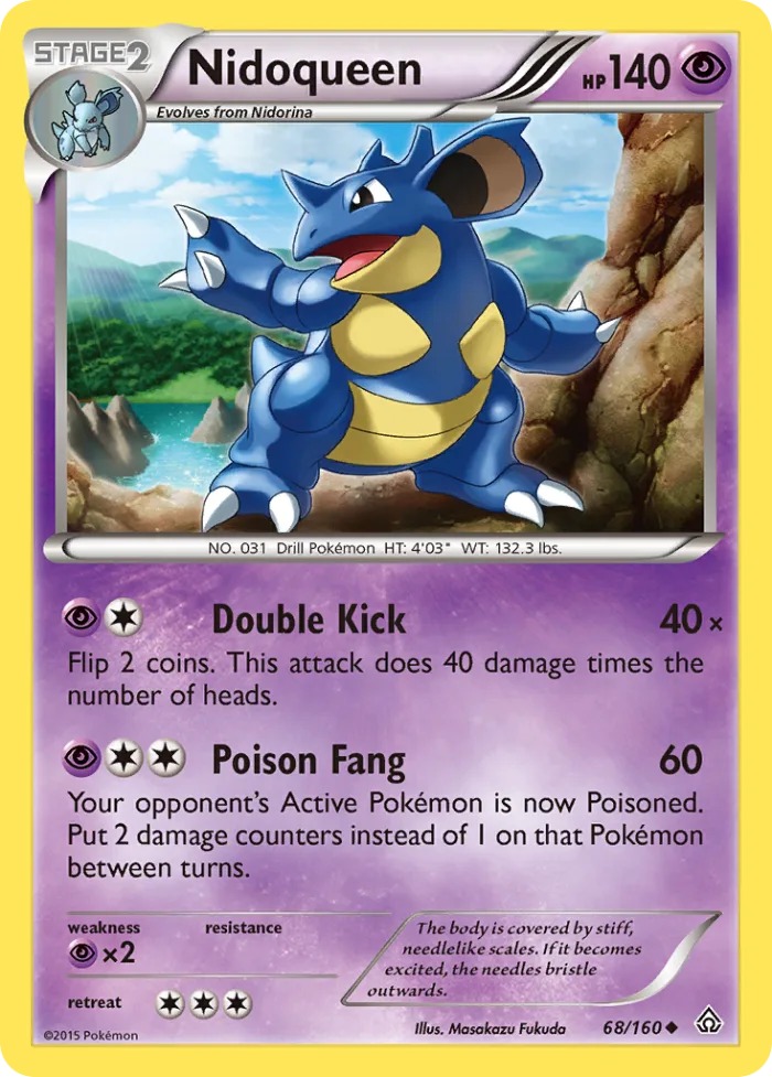 Nidoqueen #68 Primal Clash Pokemon card