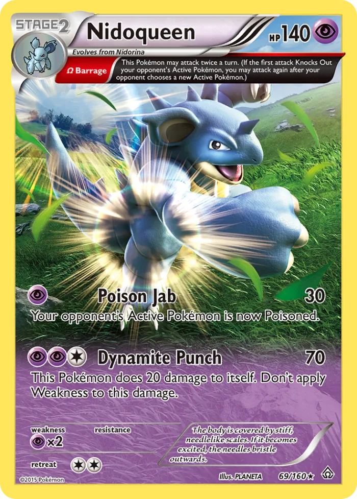 Nidoqueen #69 Primal Clash Pokemon card