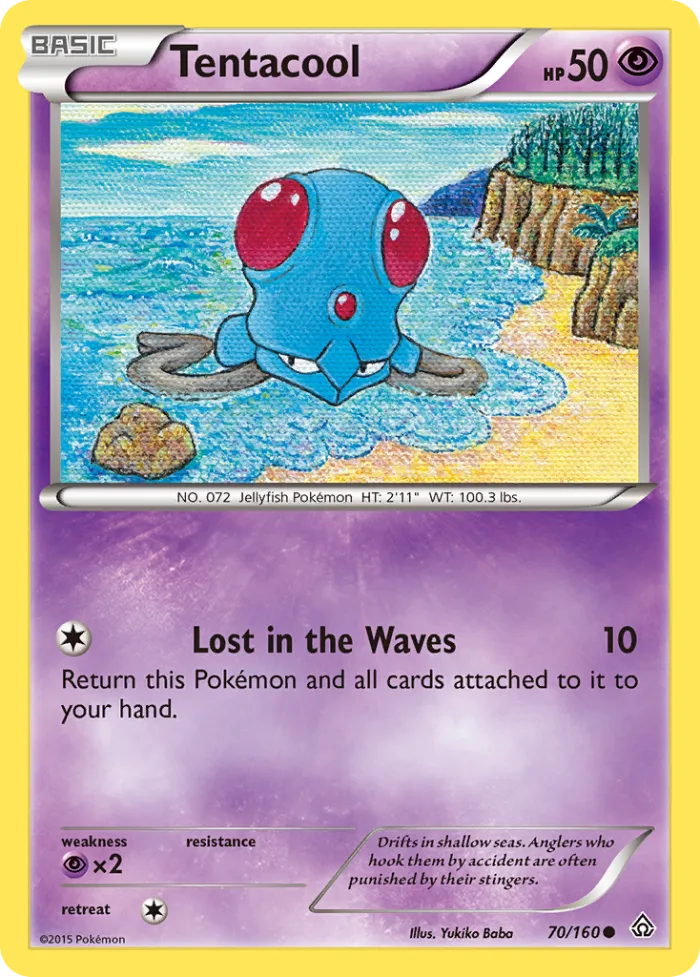 Tentacool #70 Primal Clash Pokemon card