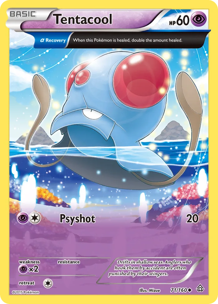 Tentacool #71 Primal Clash Pokemon card