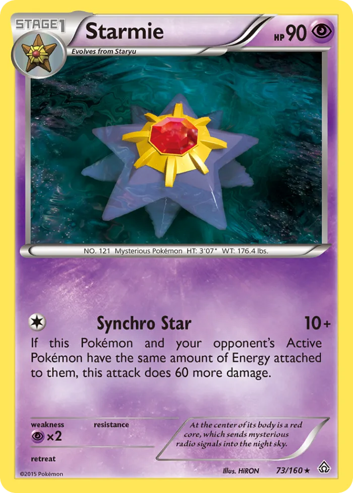 Starmie #73 Primal Clash Pokemon card