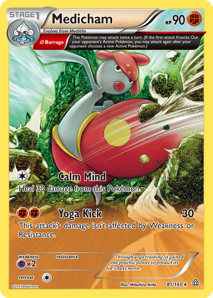 Medicham #81 Primal Clash Pokemon card