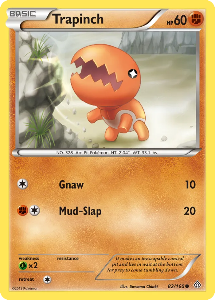 Trapinch #82 Primal Clash Pokemon card