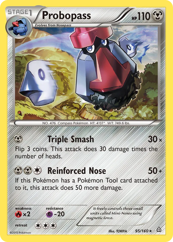 Probopass #95 Primal Clash Pokemon card