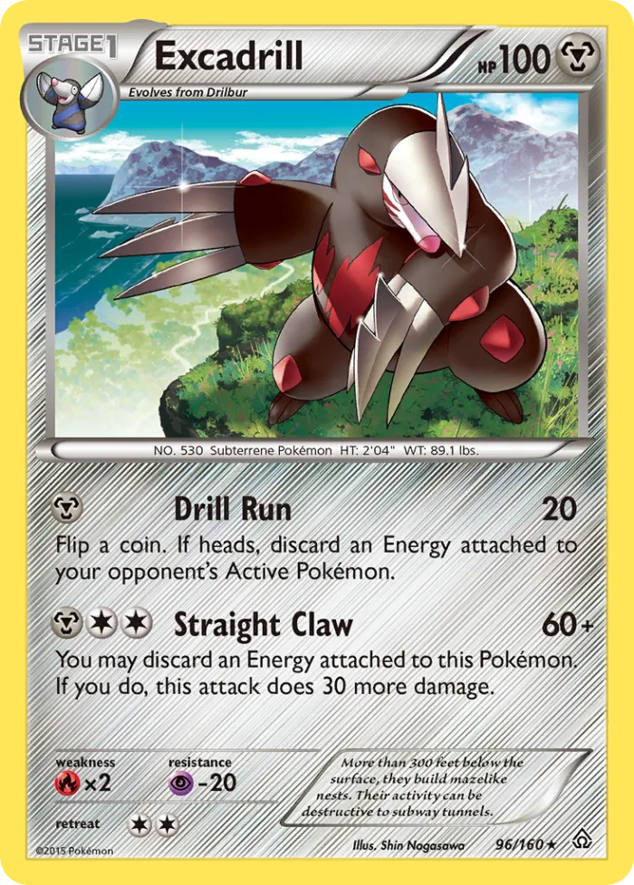 Excadrill #96 Primal Clash Pokemon card