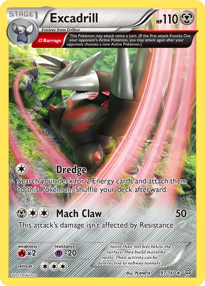 Excadrill #97 Primal Clash Pokemon card