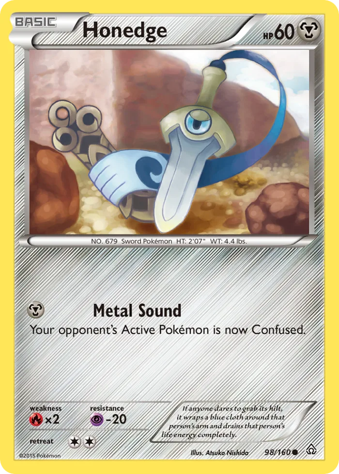 Honedge #98 Primal Clash Pokemon card