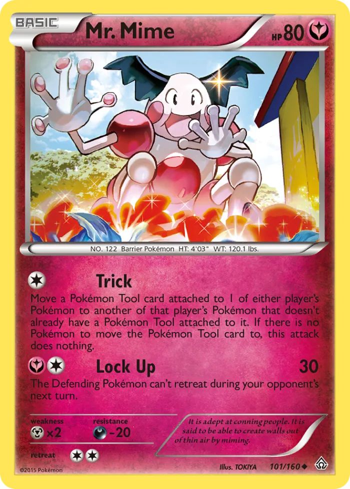 Mr. Mime #101 Primal Clash Pokemon card