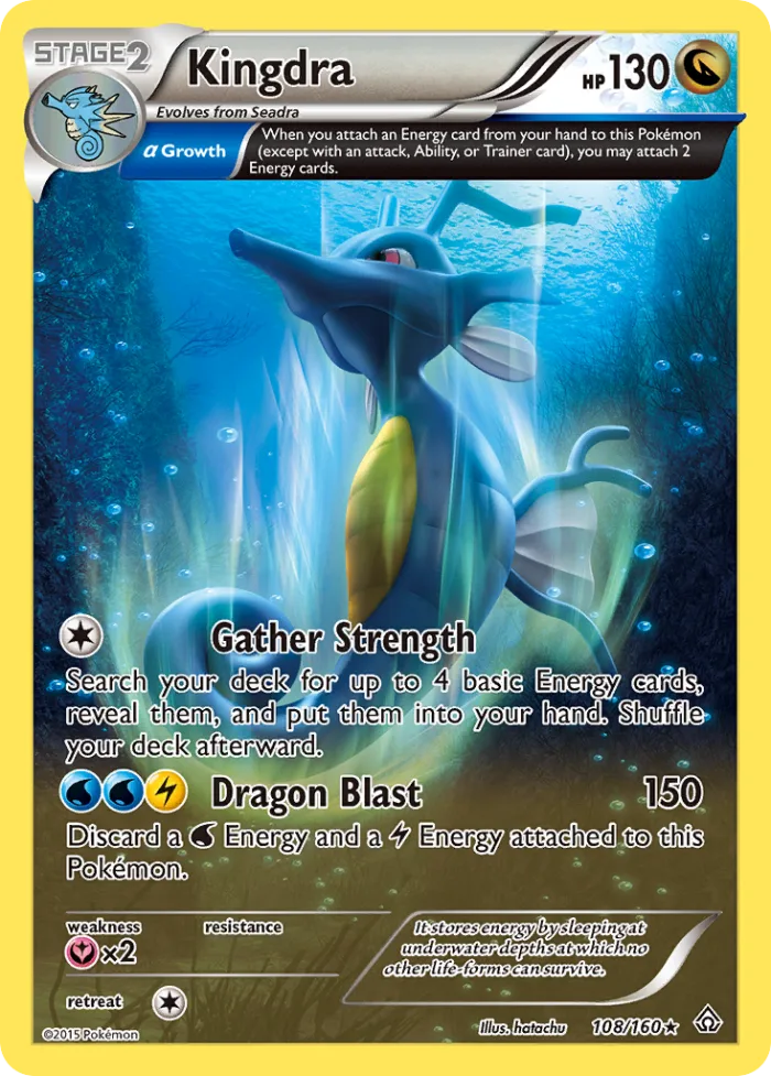 Kingdra #108 Primal Clash Pokemon card
