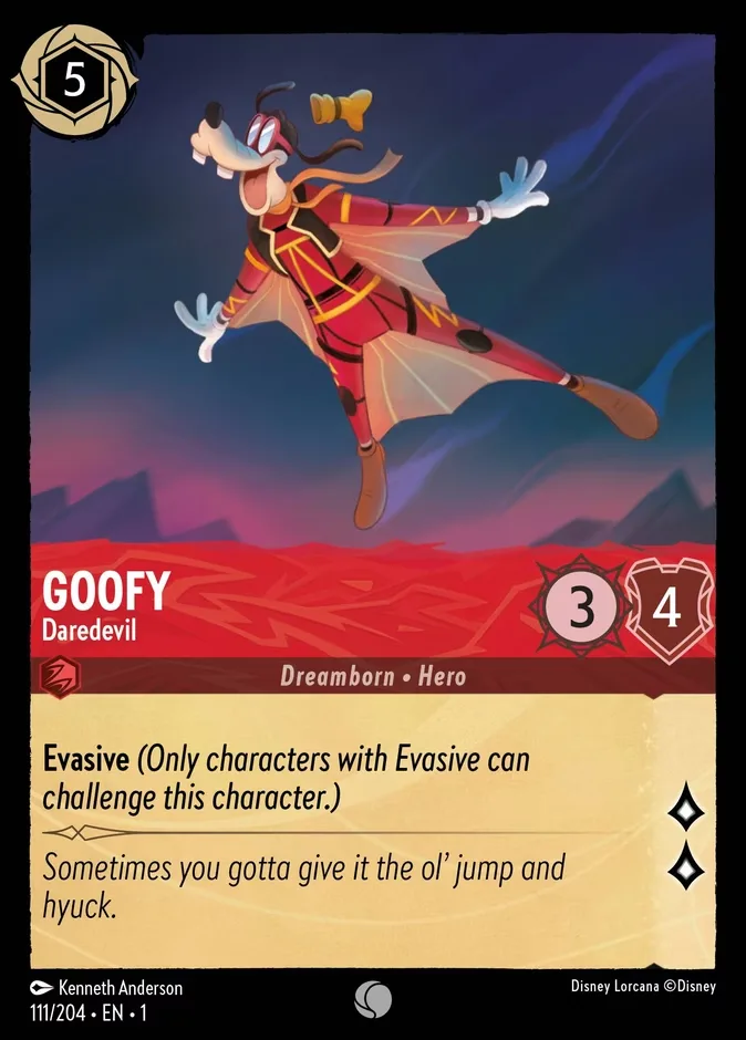 Goofy #111 The First Chapter Disney Lorcana card