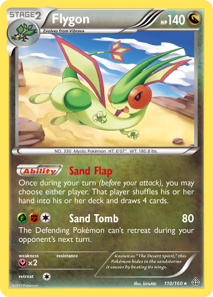 Flygon #110 Primal Clash Pokemon card