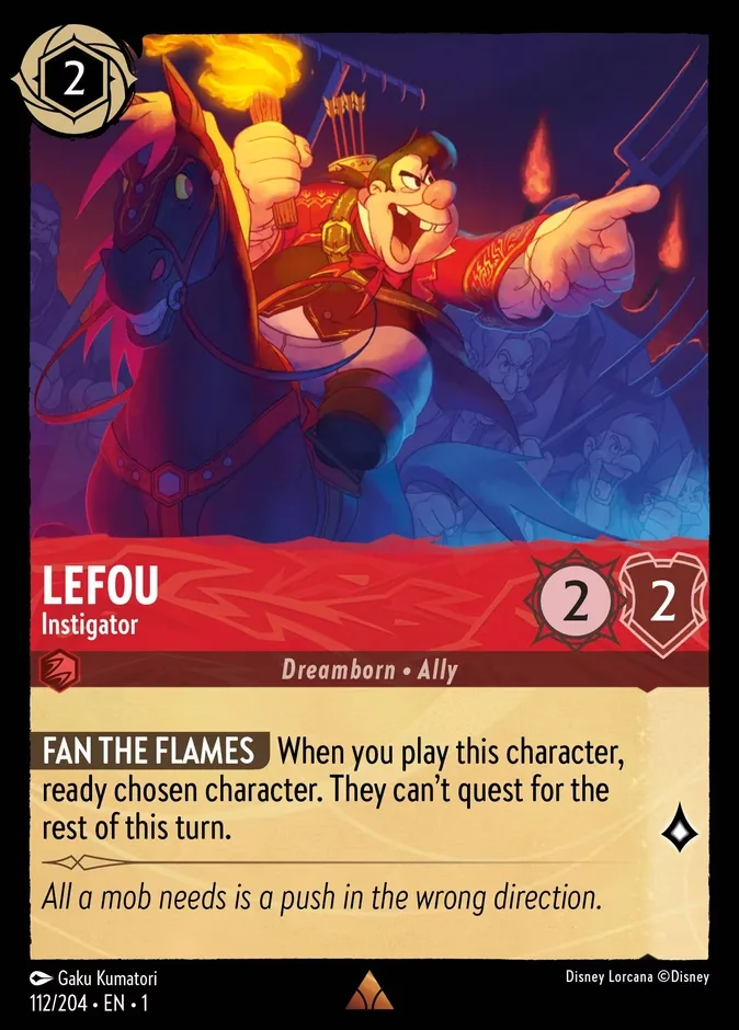 LeFou #112 The First Chapter Disney Lorcana card