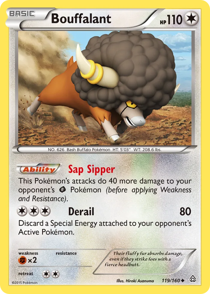 Bouffalant #119 Primal Clash Pokemon card