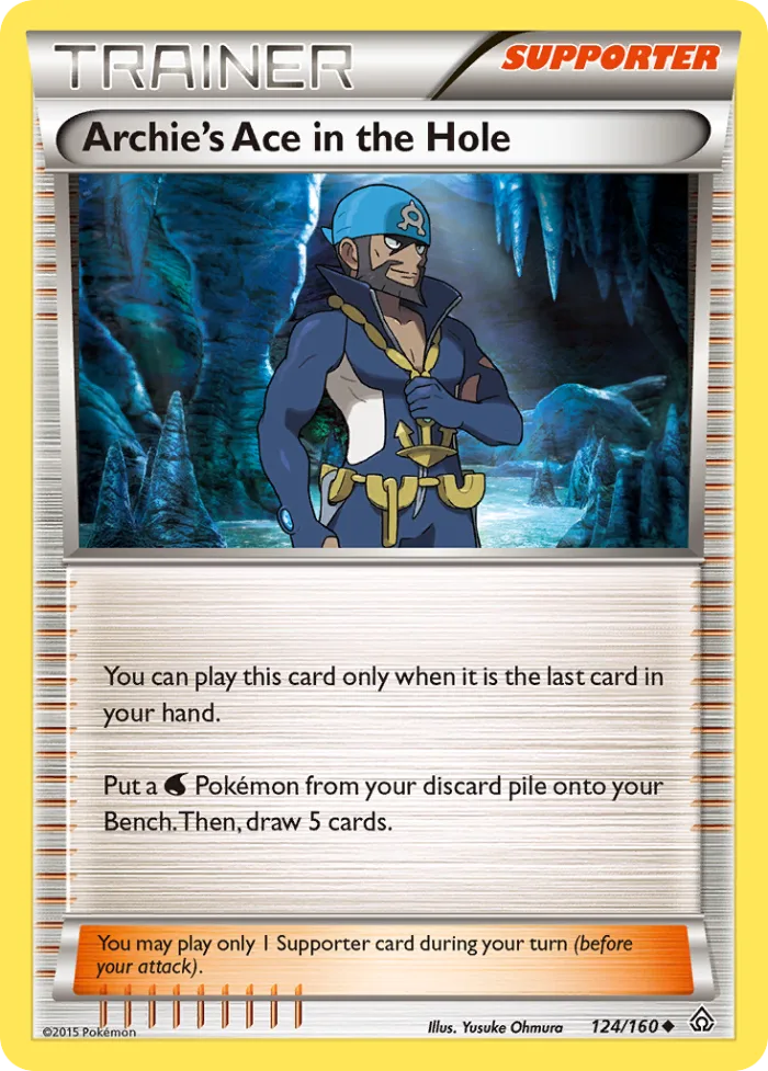 Archie's Ace in the Hole #124 Primal Clash Pokemon card